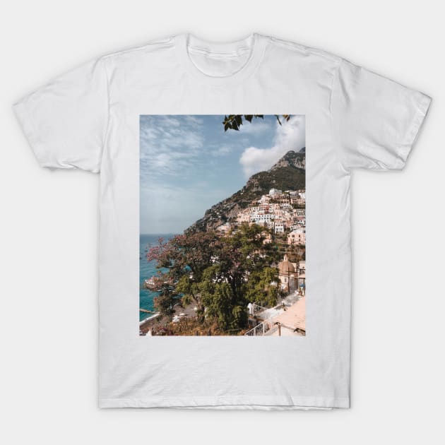 Positano, Amalfi Coast, Italy - Travel Photography T-Shirt by BloomingDiaries